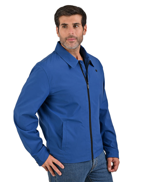Chamarra casual Perry Ellis ligera en color Azul para Hombre.